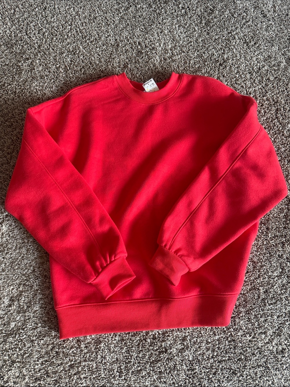 Brand New Classic Crewneck Sweater - Vibrant Red